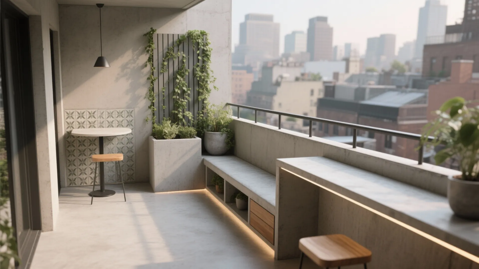 Balcony Design with Cement: 5 Smart Ideas: From microcement floors to planter-ledges, my field-tested ways to turn a tiny balcony into a durable, beautiful retreat