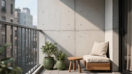 5 Balcony Cement Wall Design Ideas