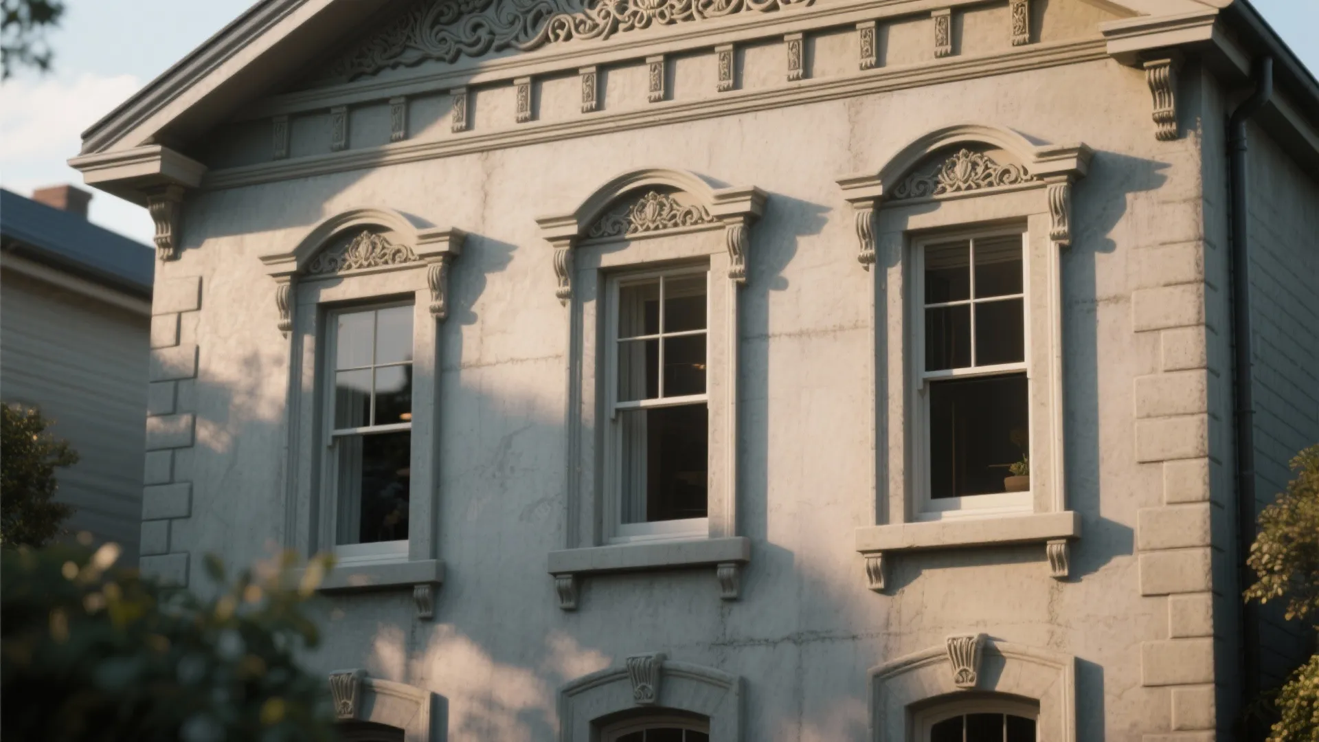 Cement with Decorative Mouldings