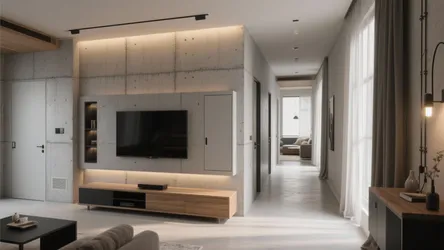 5 Cement Cupboard Designs in Hall That Actually Work