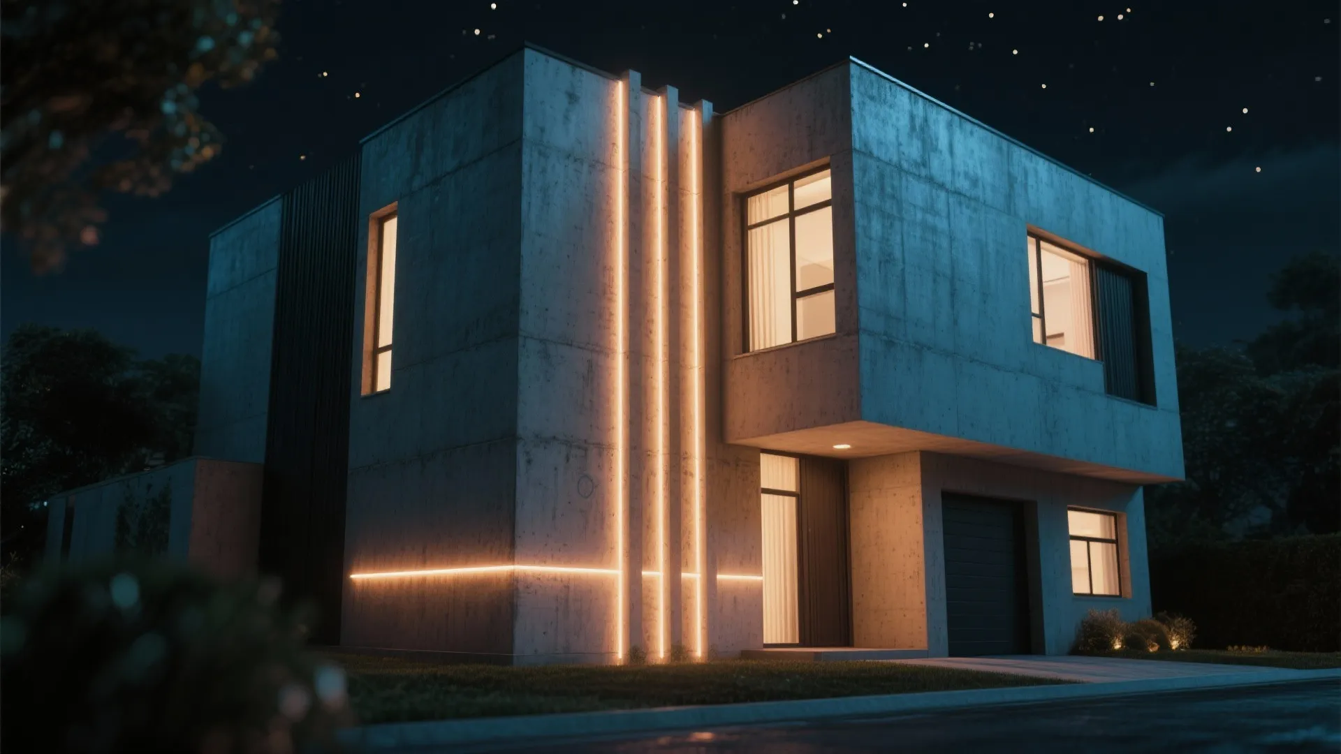 Cement with Integrated Lighting