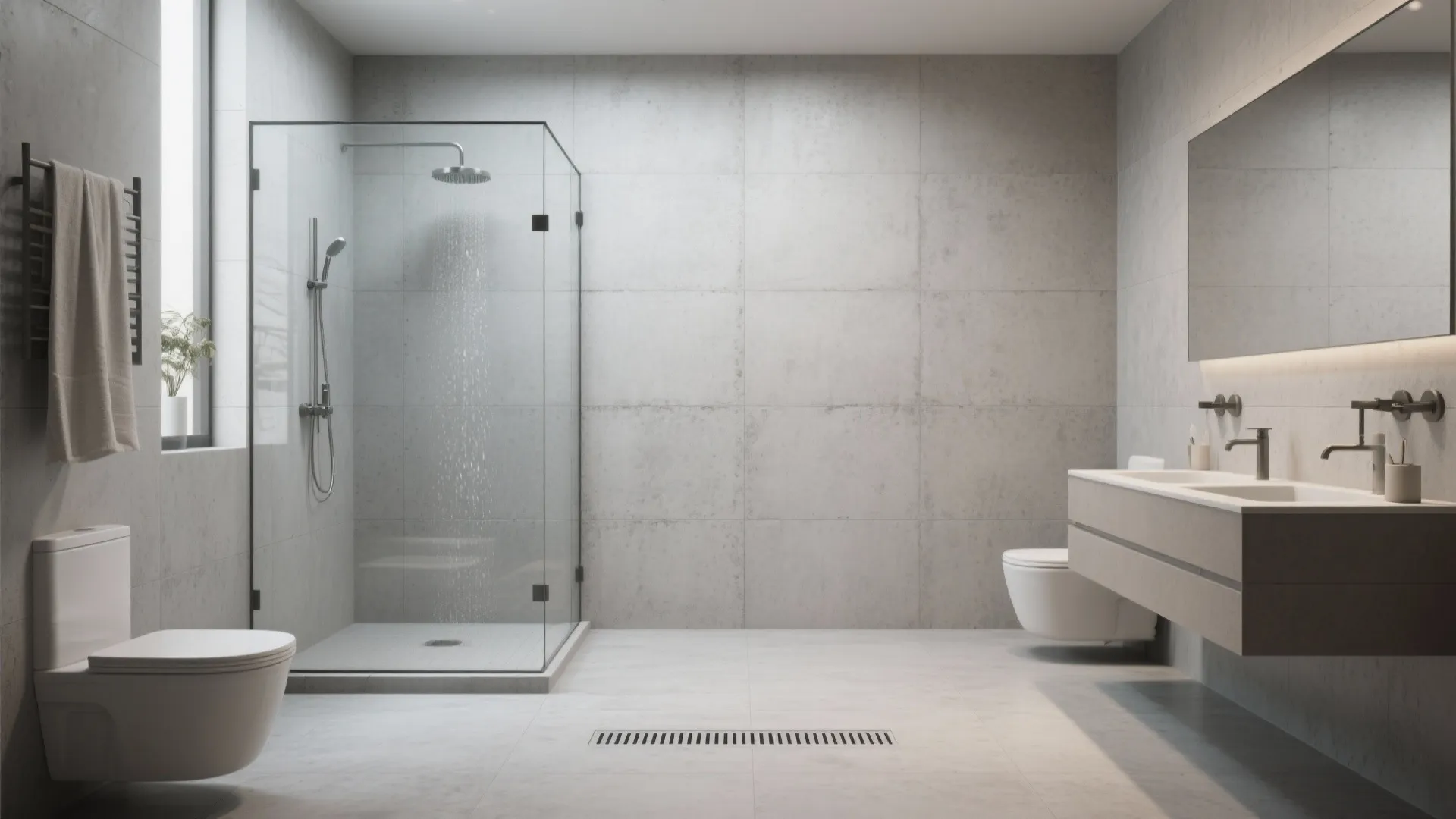 Cement-Look Porcelain with Micro-Texture: Calm, Continuous, and Safe