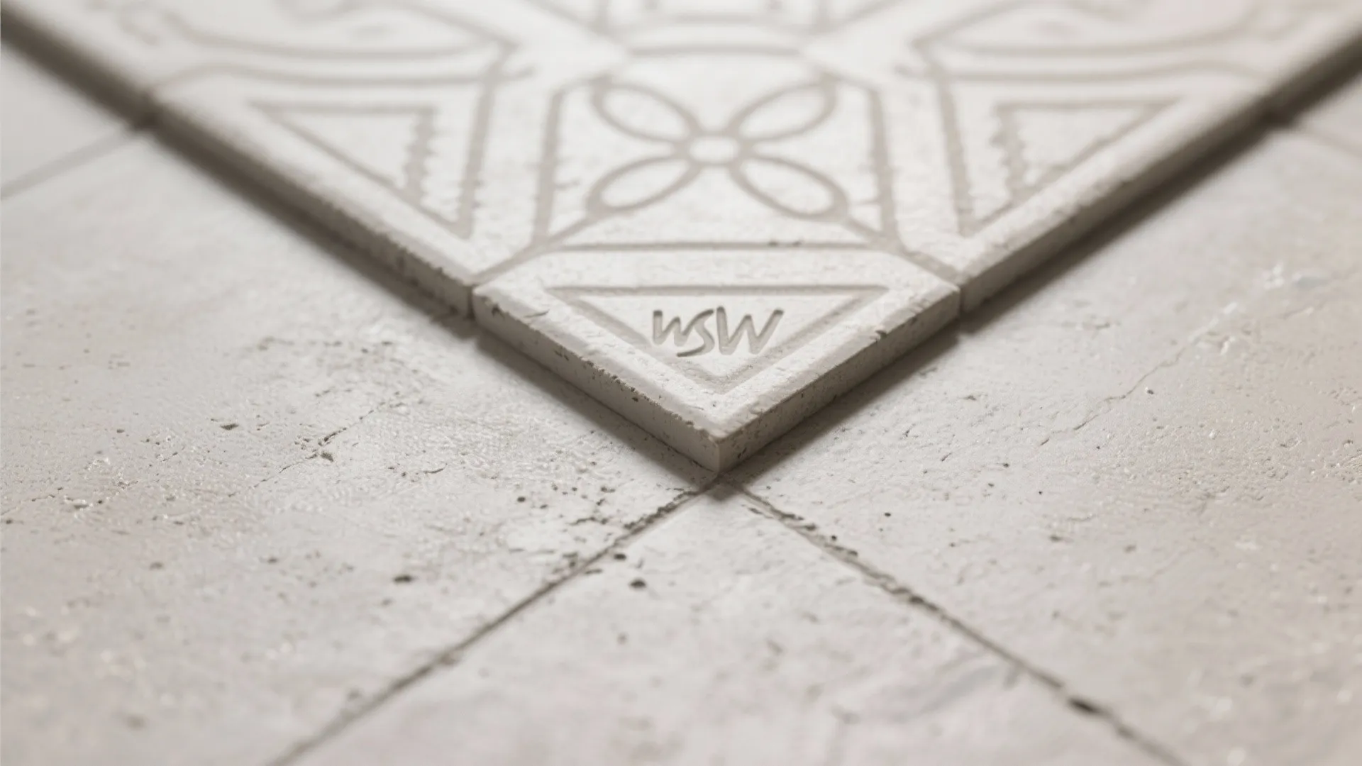 Graphic cement looks with soft texture