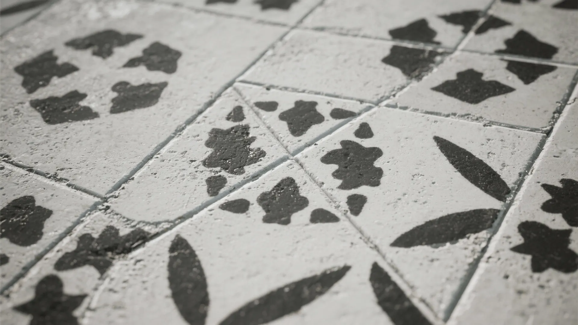 Patterned Cement Tiles for Bold Character