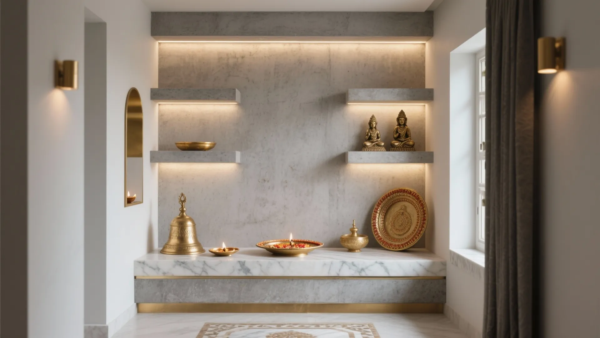 5 Pooja Room Designs with Cement: Small-space, real-world ideas I use to craft serene cement pooja corners that feel timeless and practical