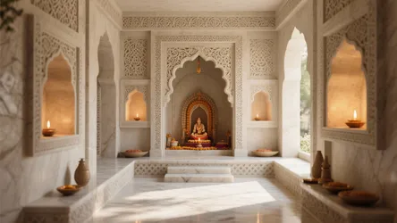 5 Inspiring Pooja Room Cement Work Ideas