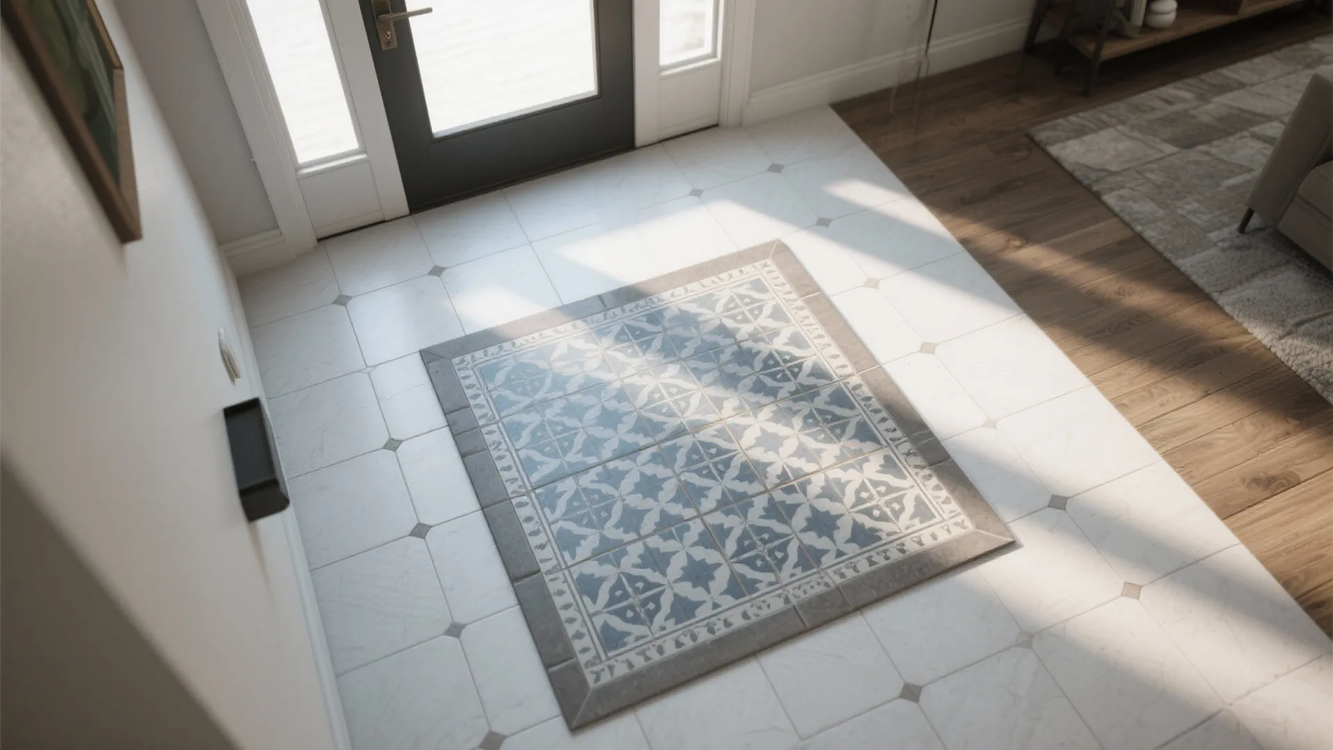 Patterned Cement Tiles as a Zoning Tool