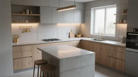 5 Small Kitchen Design Ideas That Elevate Cement Style