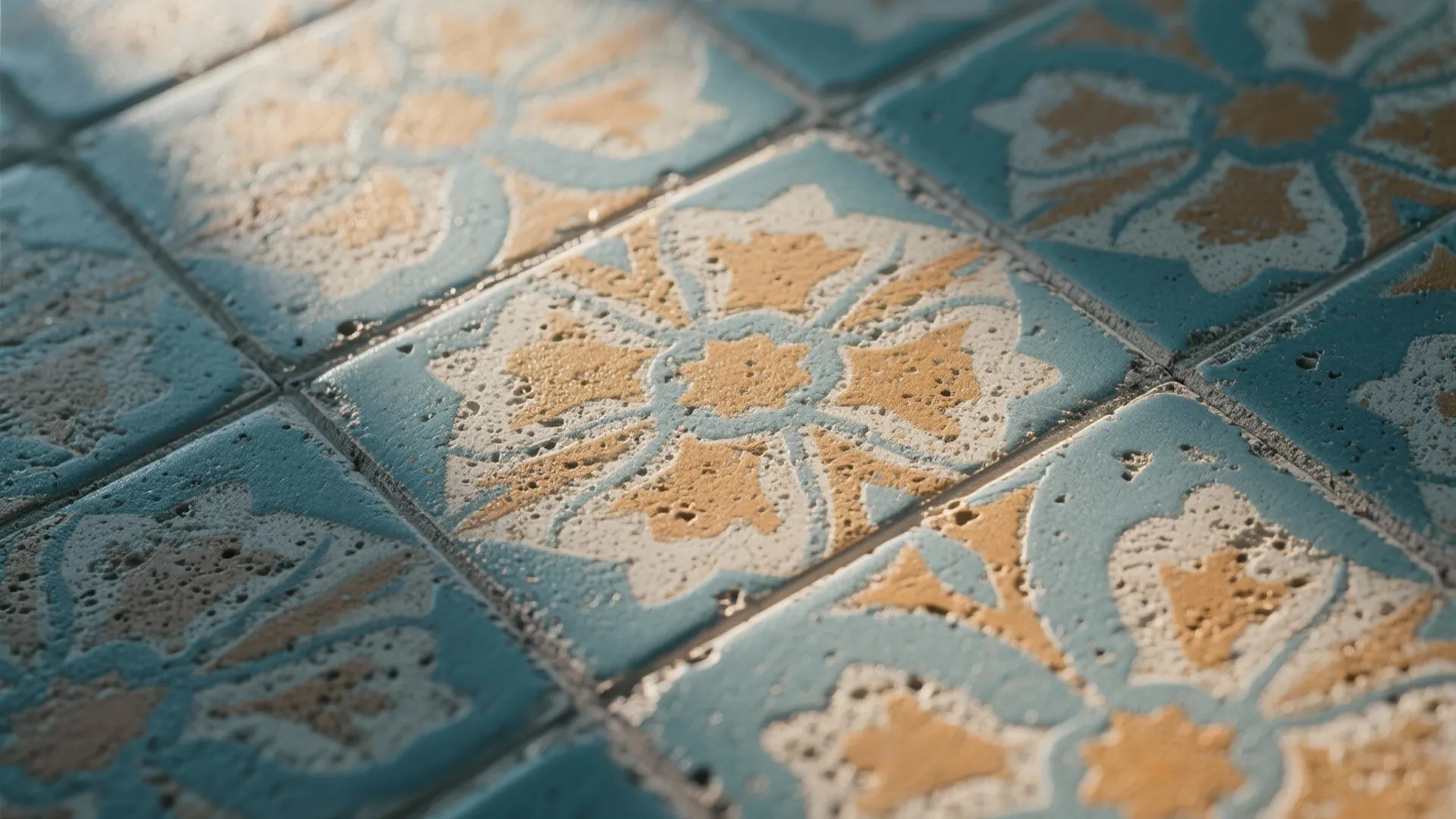 Patterned cement tiles for a gallery wall vibe