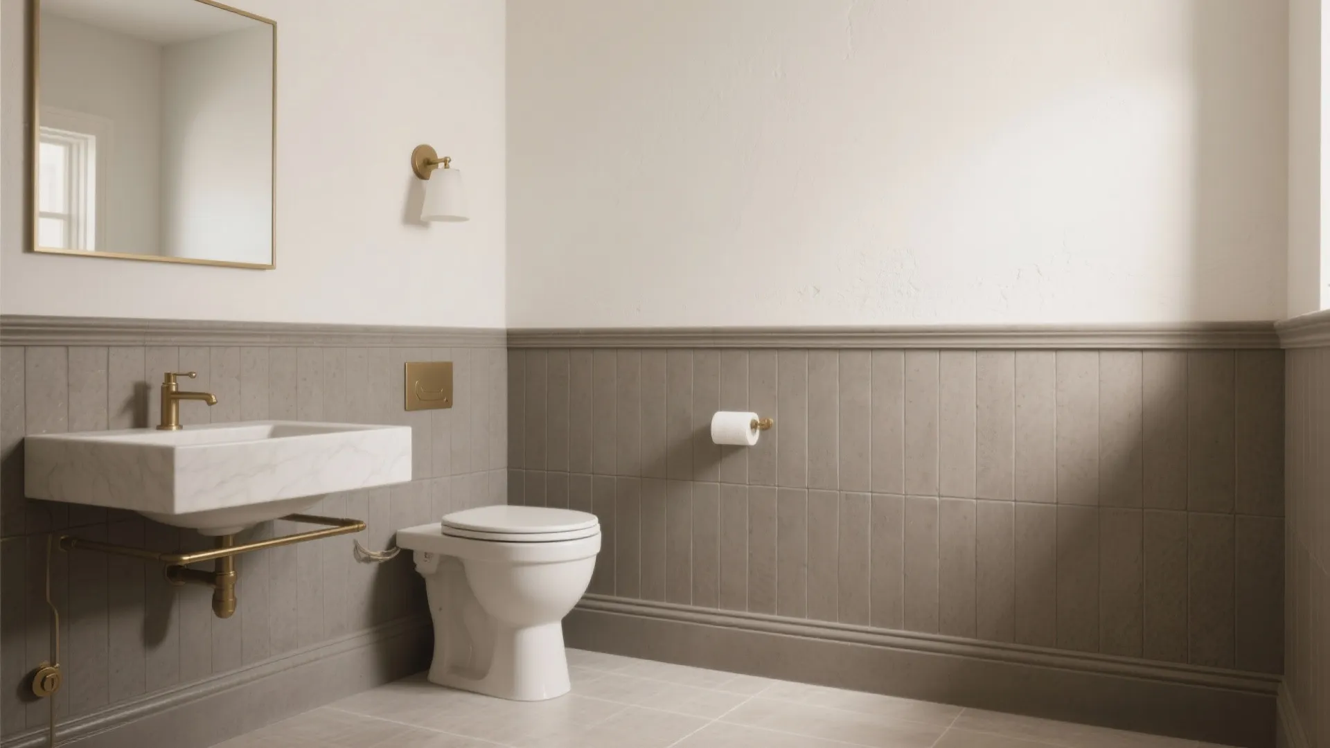 Half-Height Wainscot with Paint Above