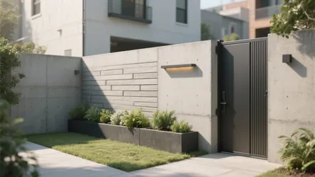 5 Compound Wall Cement Design Ideas