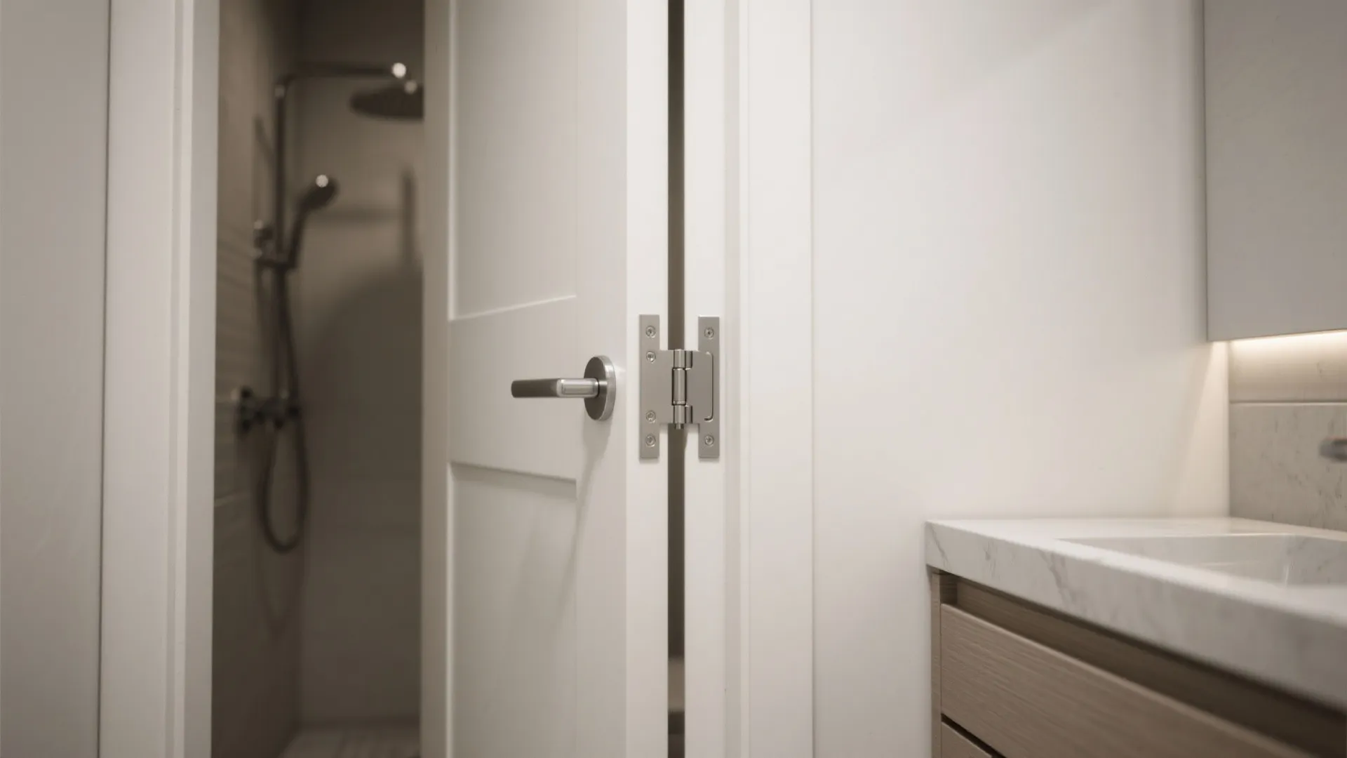 4. Try bi-fold or center-split doors for vanities
