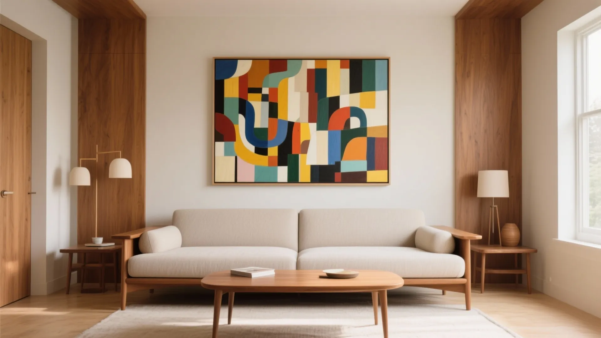 Centered Above the Sofa