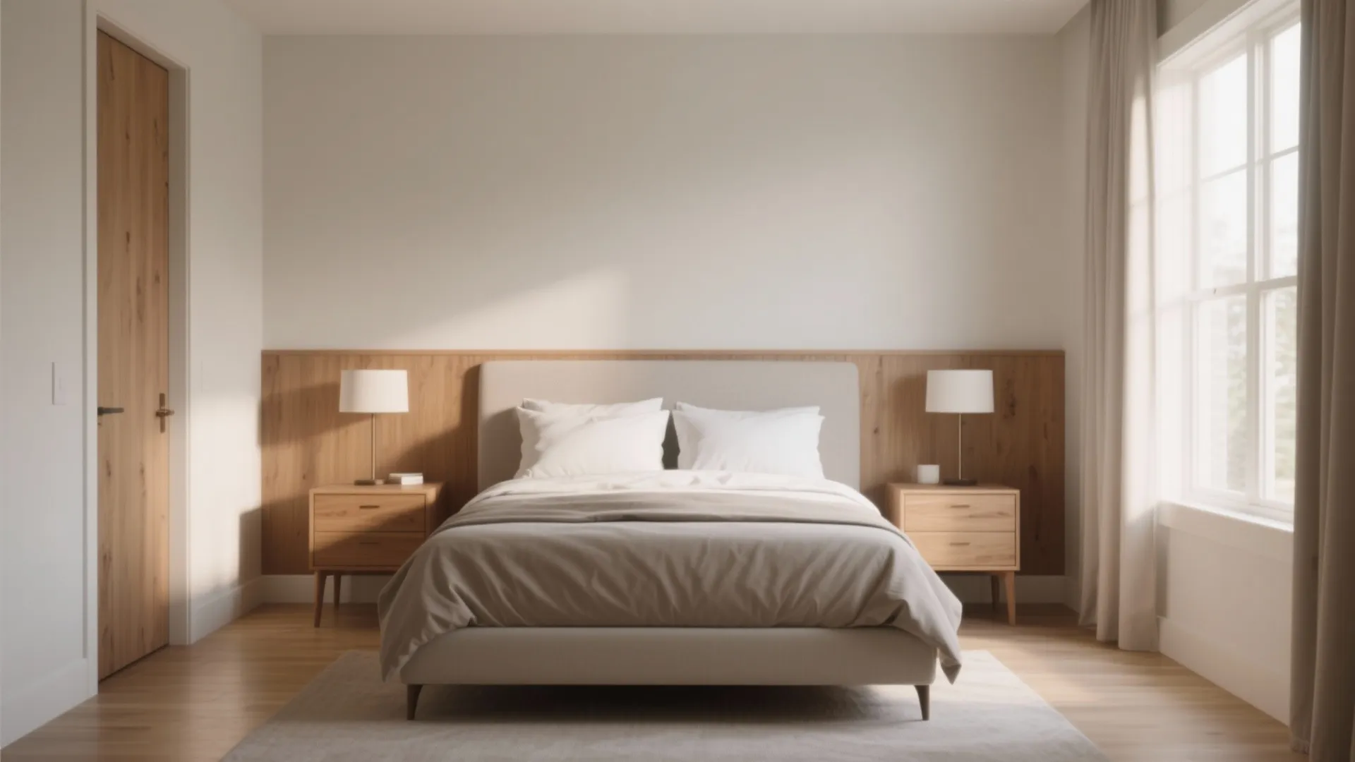 1. Centered Bed with Dual Nightstands