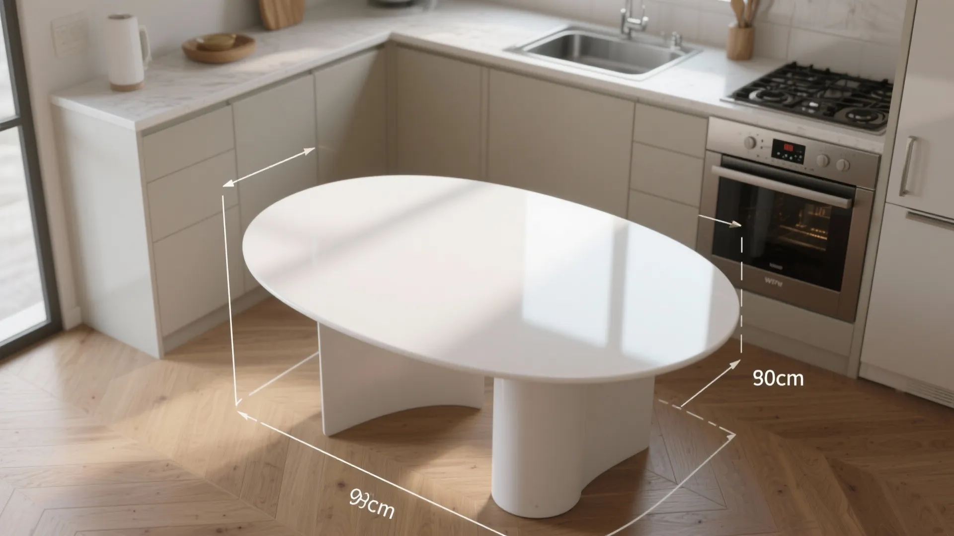 1. Center it as a flow-friendly island