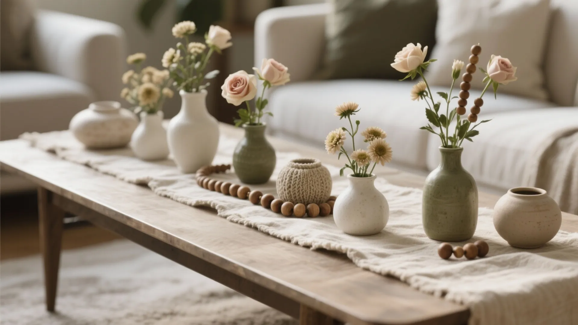 Textural Centerpieces + Scaled Florals