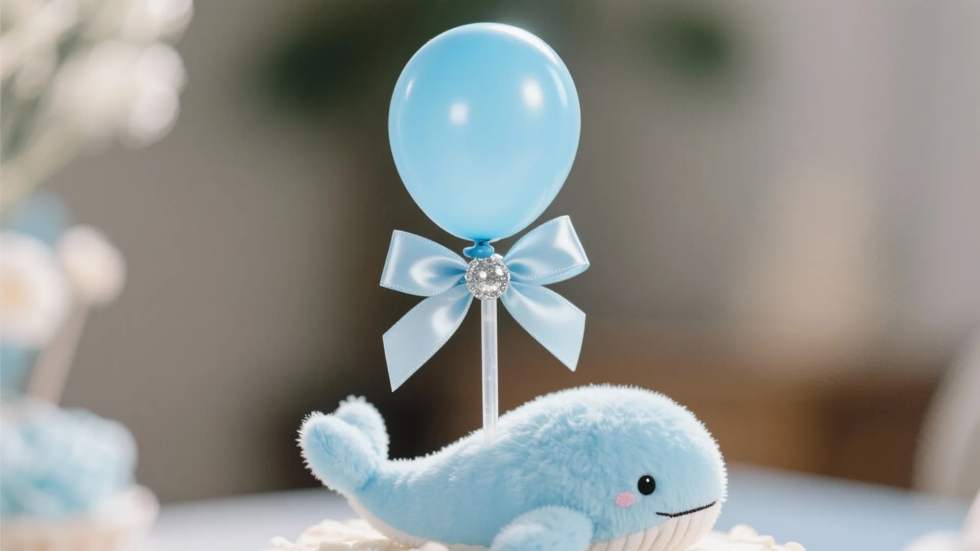 Mini Balloon Centerpieces with Plush Accents