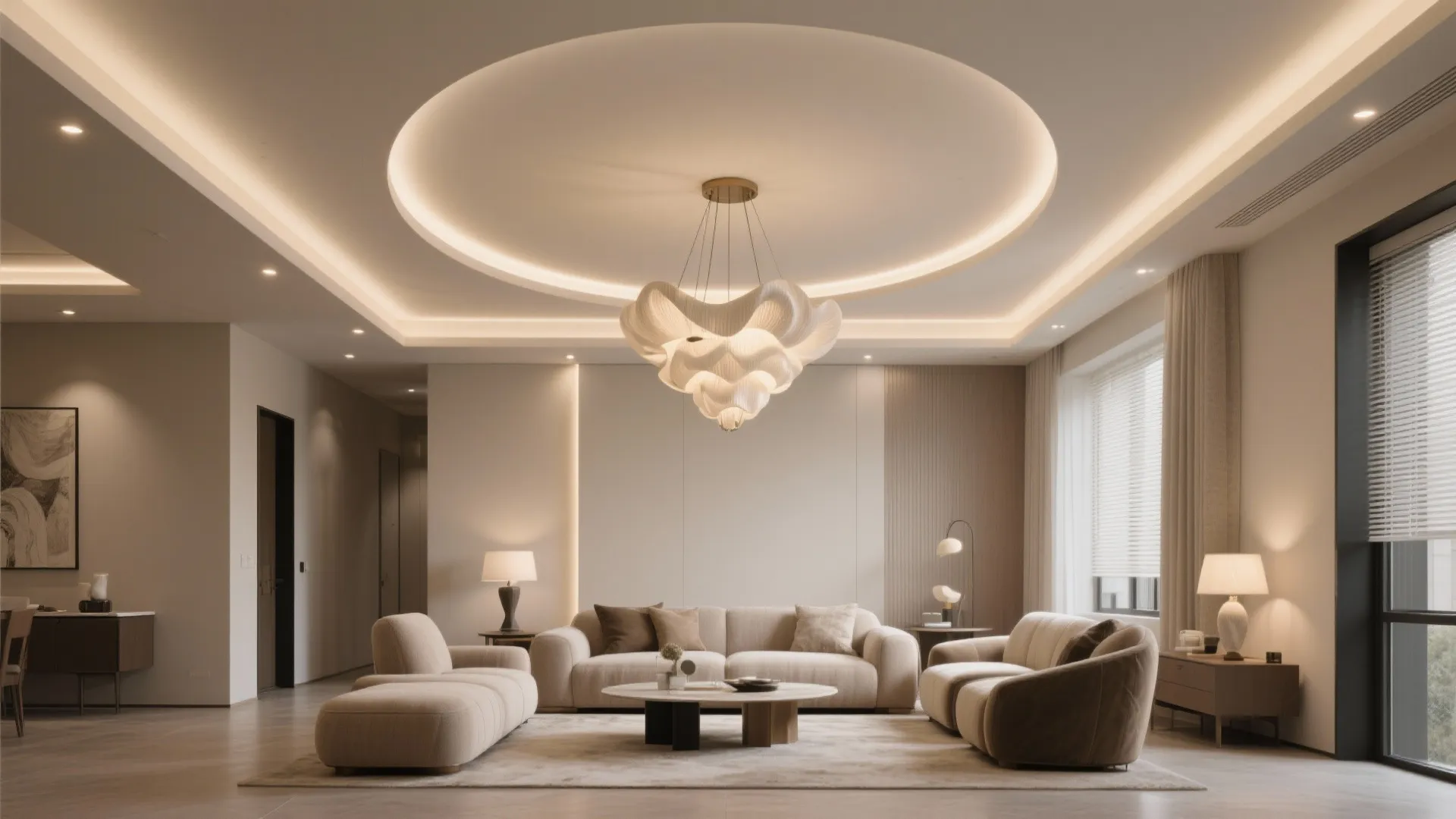 Statement Recess for a Centerpiece Fixture