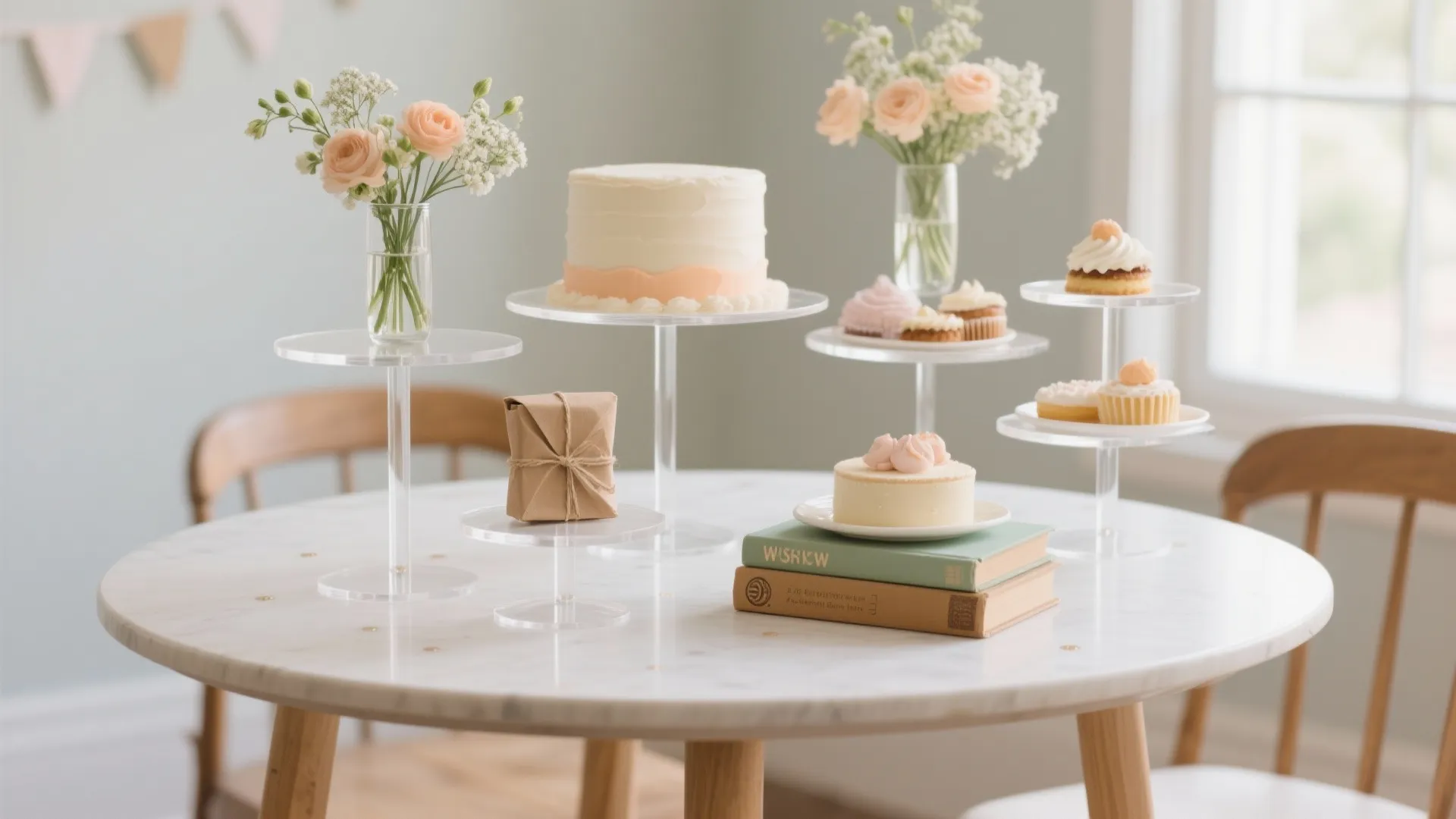 Elevated Centerpieces with Clear Sightlines