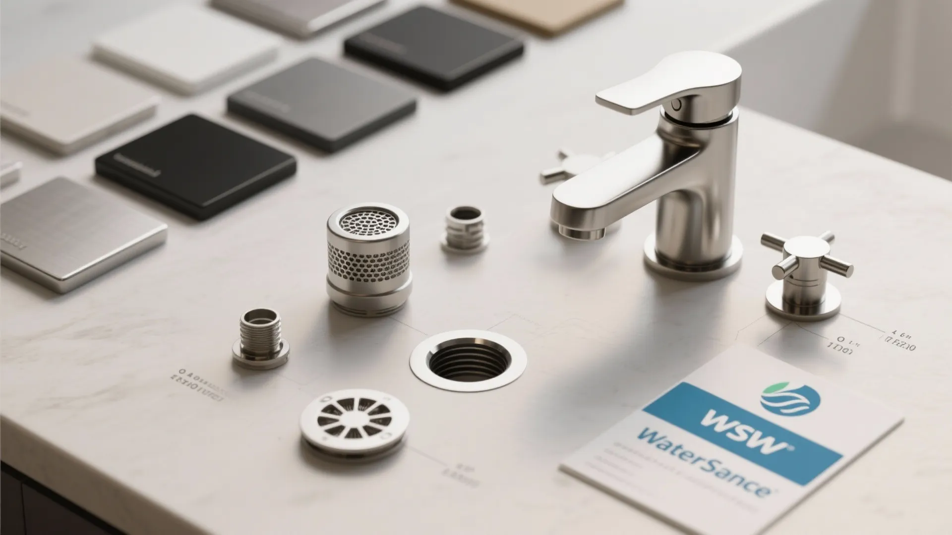 5. Water-saving 4-inch centerset with flow restrictor