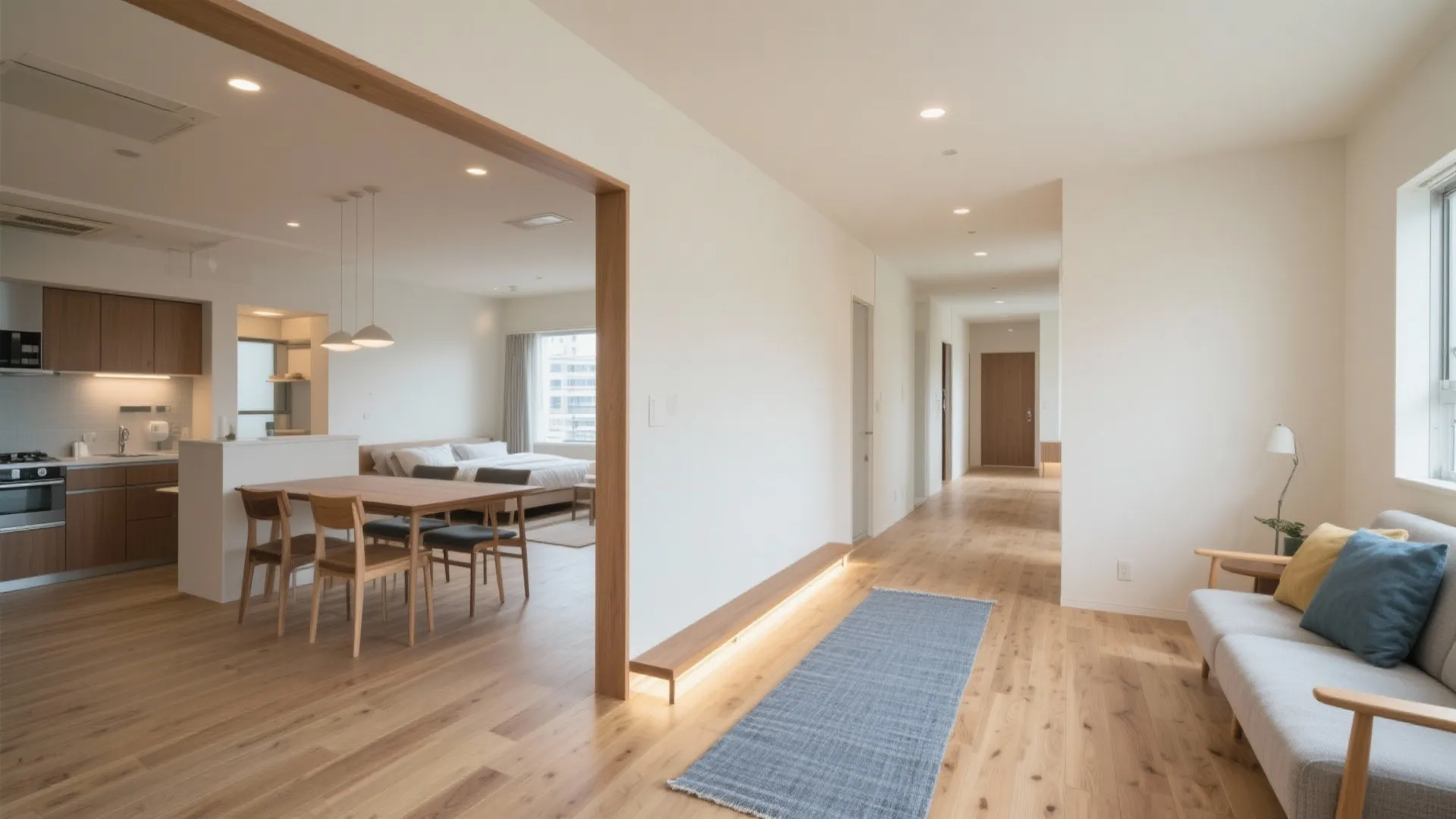 Tips 1: 東京公寓設計の視点で“中心動線”を一本化（動線规划）