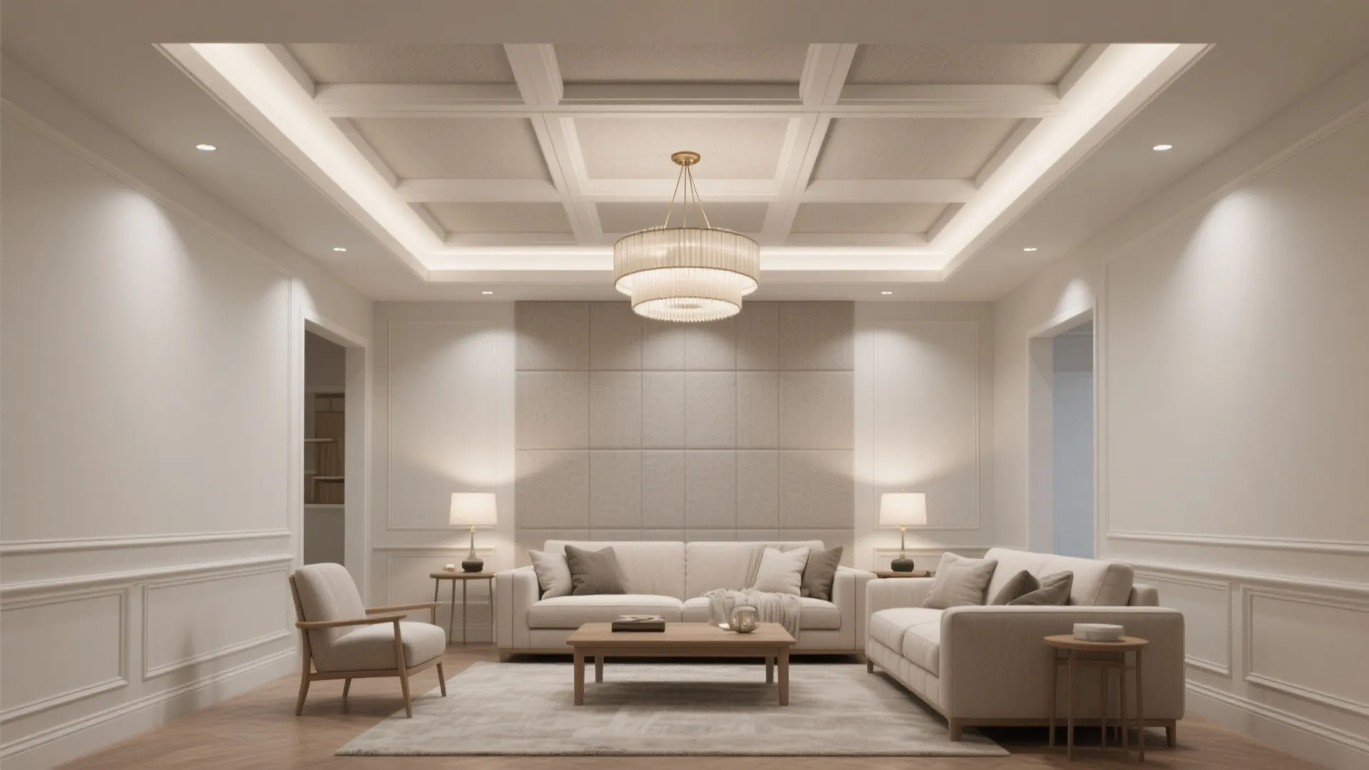 Central Coffered Accent