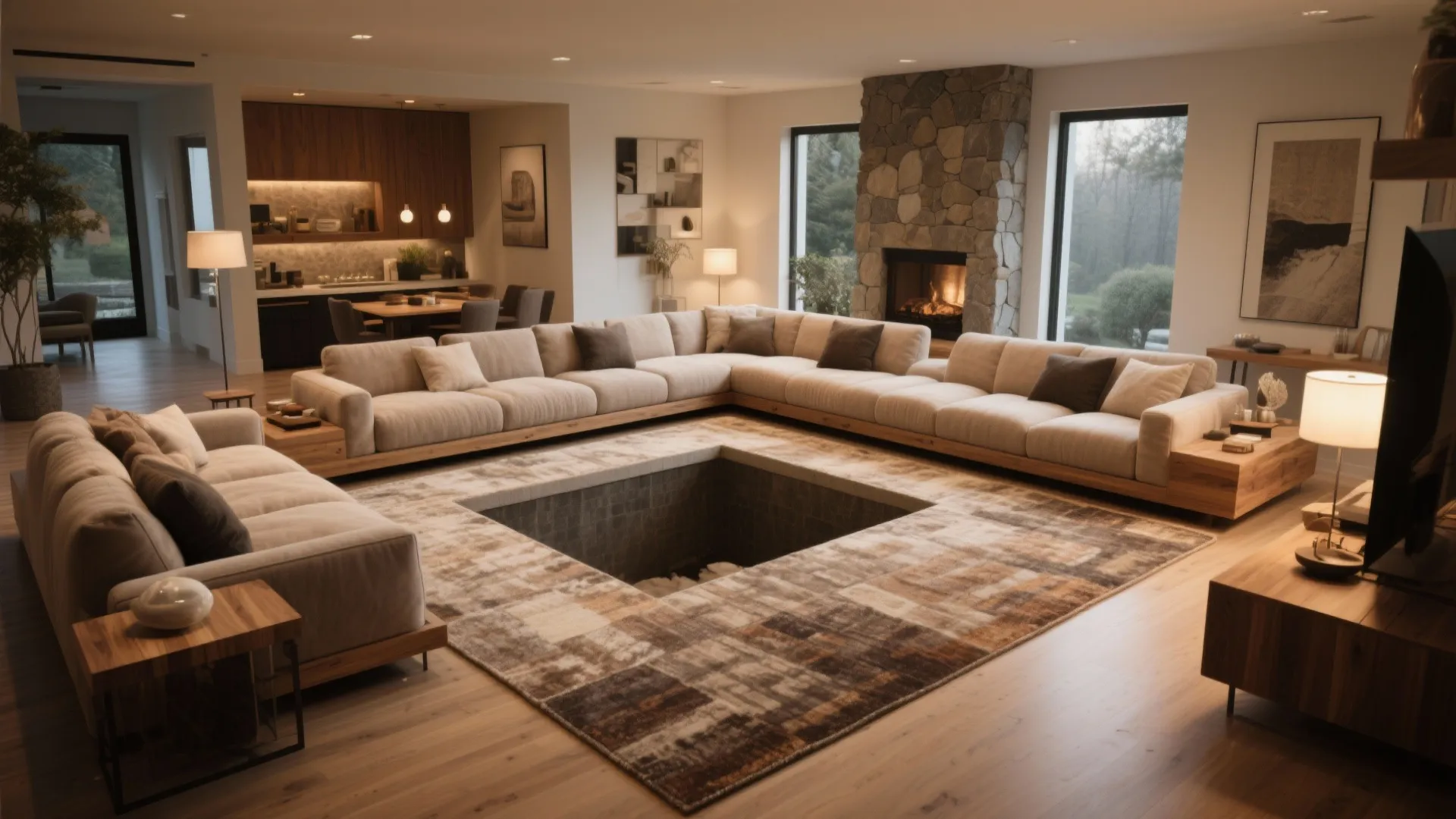 2. Central Conversation Pit
