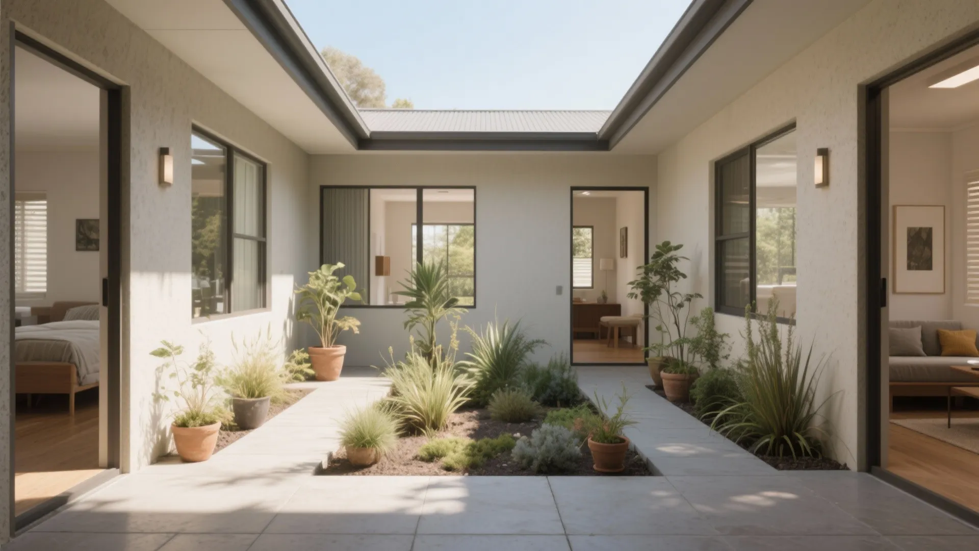 2. Central Courtyard for Natural Light