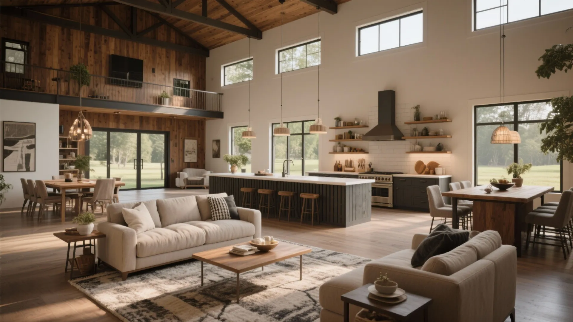 1: Central Great Room with Zoned Sightlines