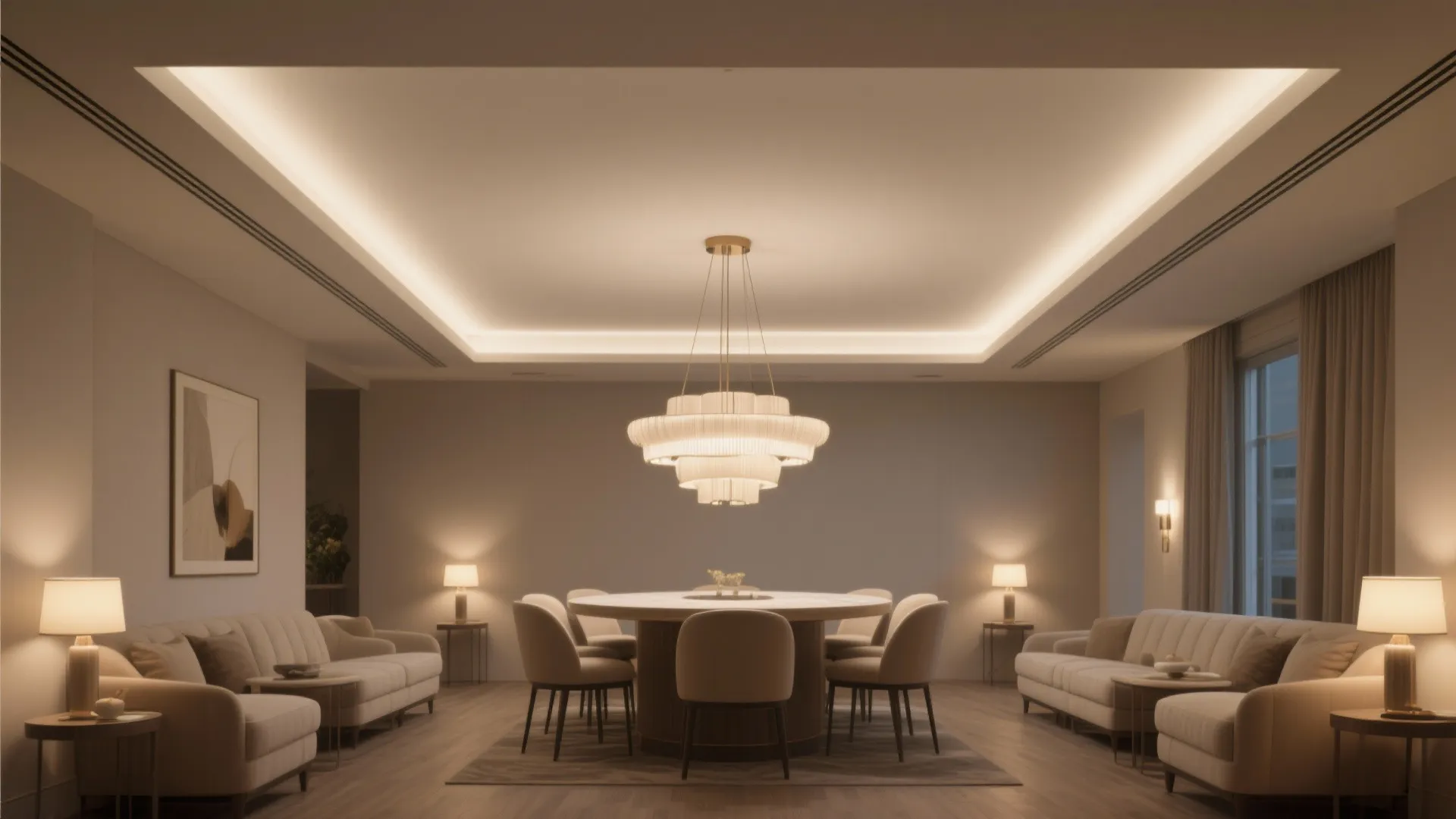 Central POP Island for Statement Lighting