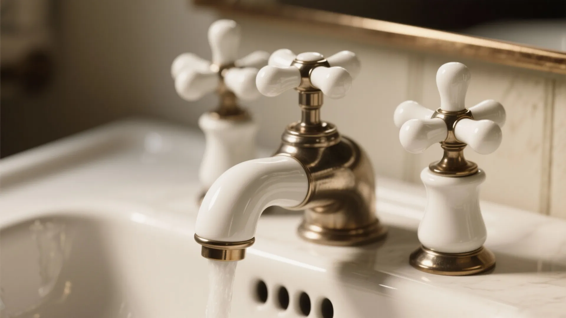 1. Retro Ceramic Cross Handles for Vintage Charm