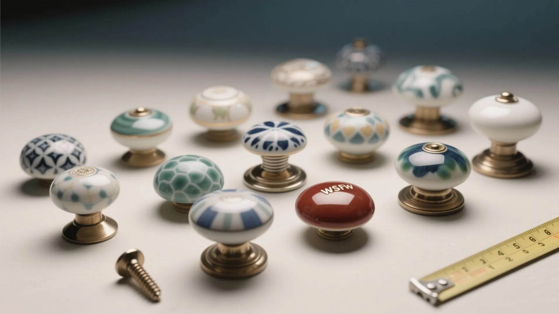 4. Ceramic or Porcelain Knobs for Playful Detail