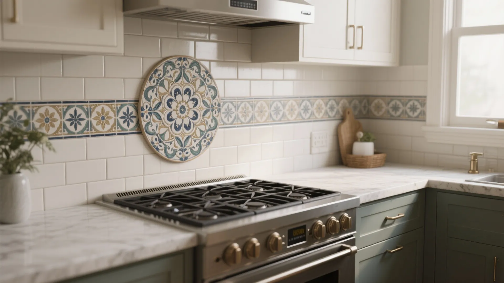 4. Patterned ceramic medallions