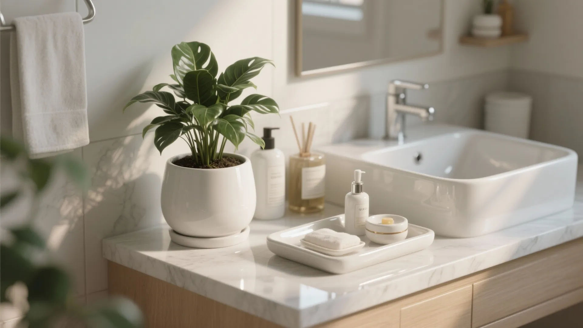 5. Ceramic Plant Pots and Countertop Trays