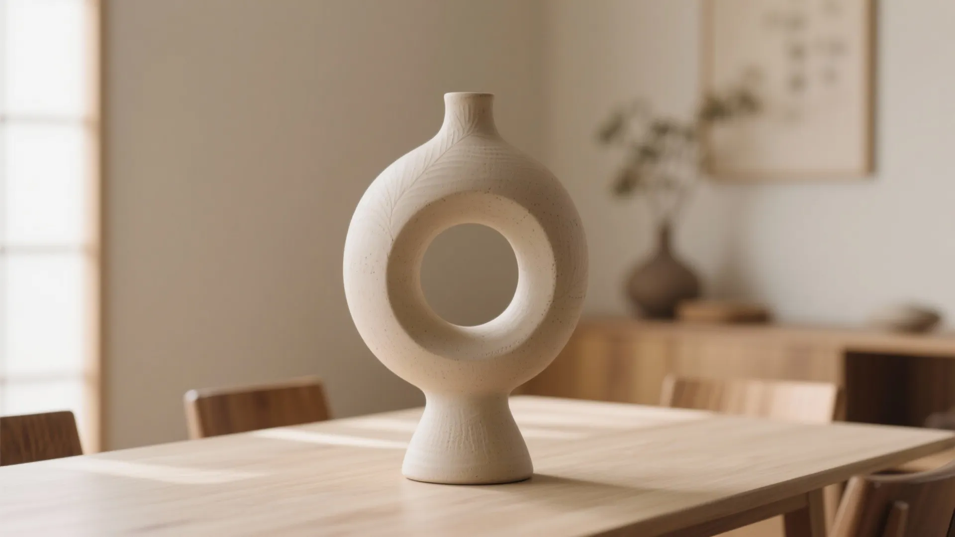 7. Minimalist Ceramic Sculpture