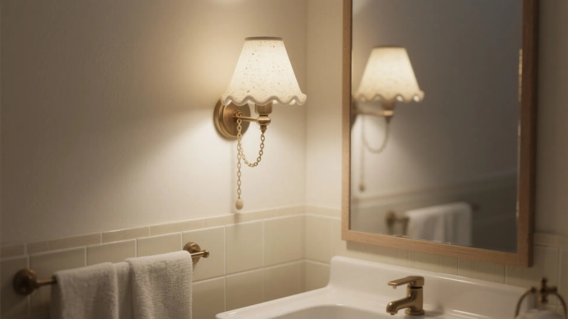 3. Ceramic Retro Shade for a Soft Glow