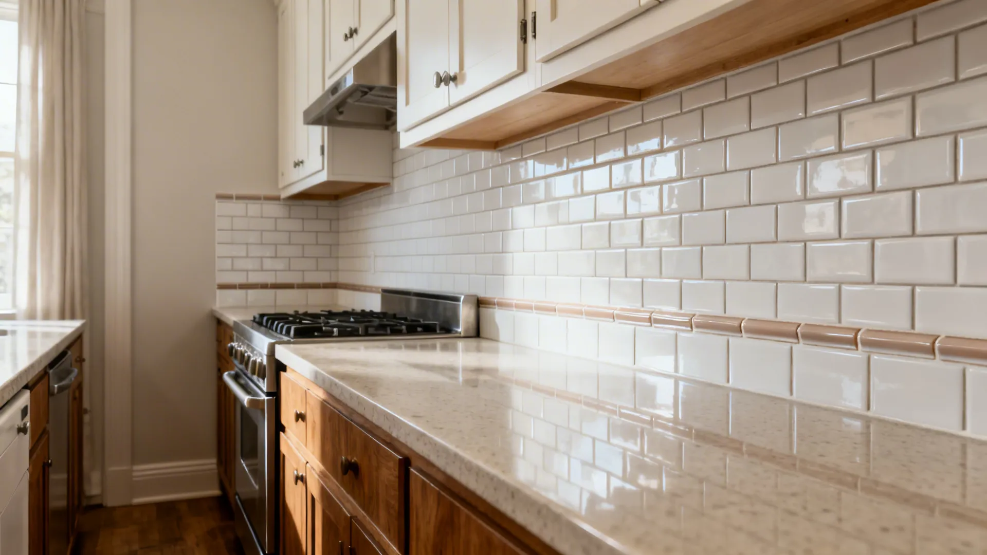 Minimal subway ceramic for clean, timeless walls