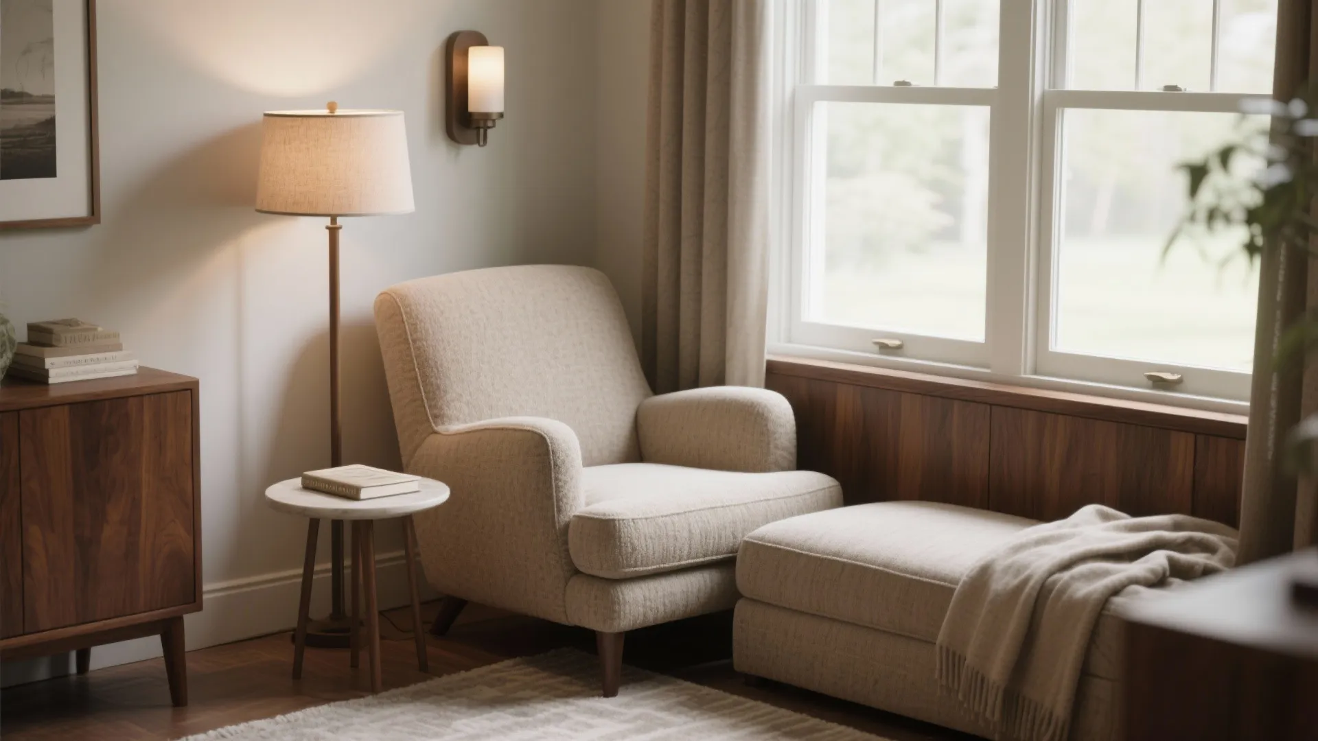 Chair-and-a-Half Nook: Curl-Up Territory