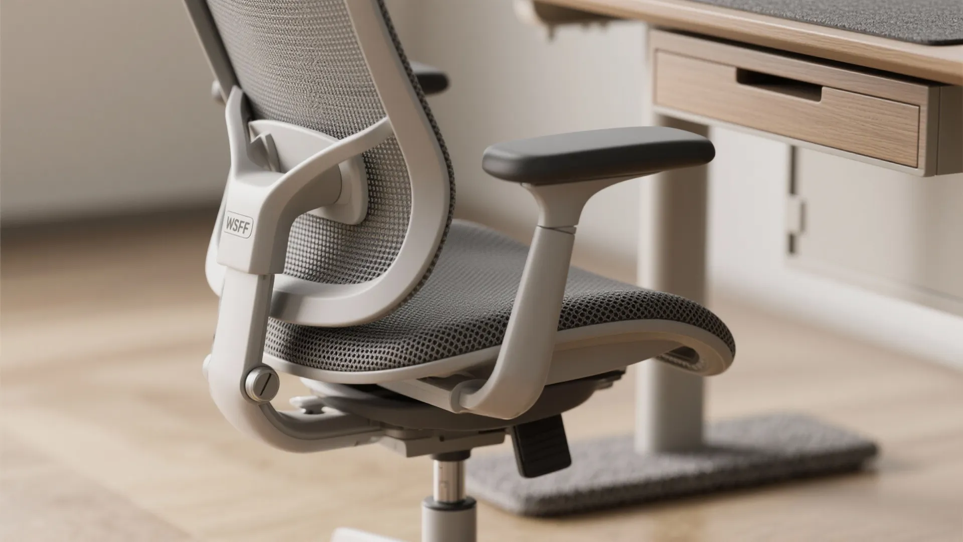 3) Compact, ergonomic desk setup: 100–120 cm desk + adjustable chair