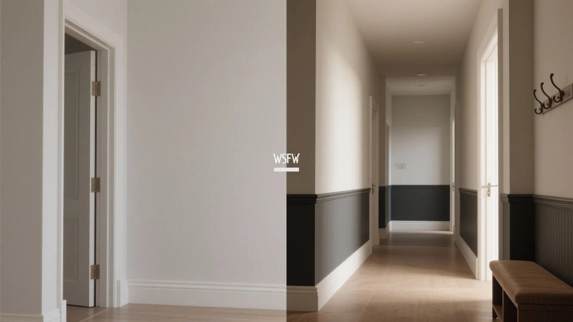 3) High-Contrast Chair Rail Banding