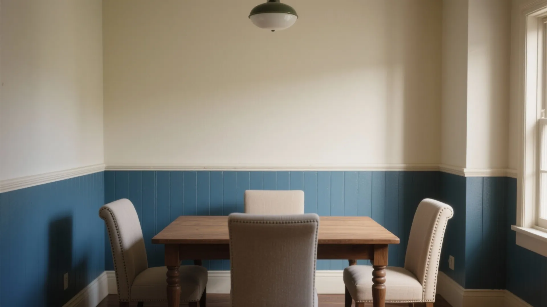 3. Chair Rails and Two-Tone Schemes