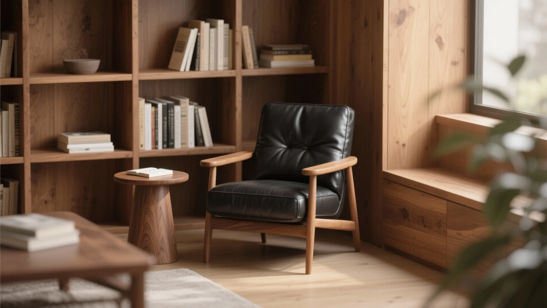 2. Pair with Warm Wood Accents