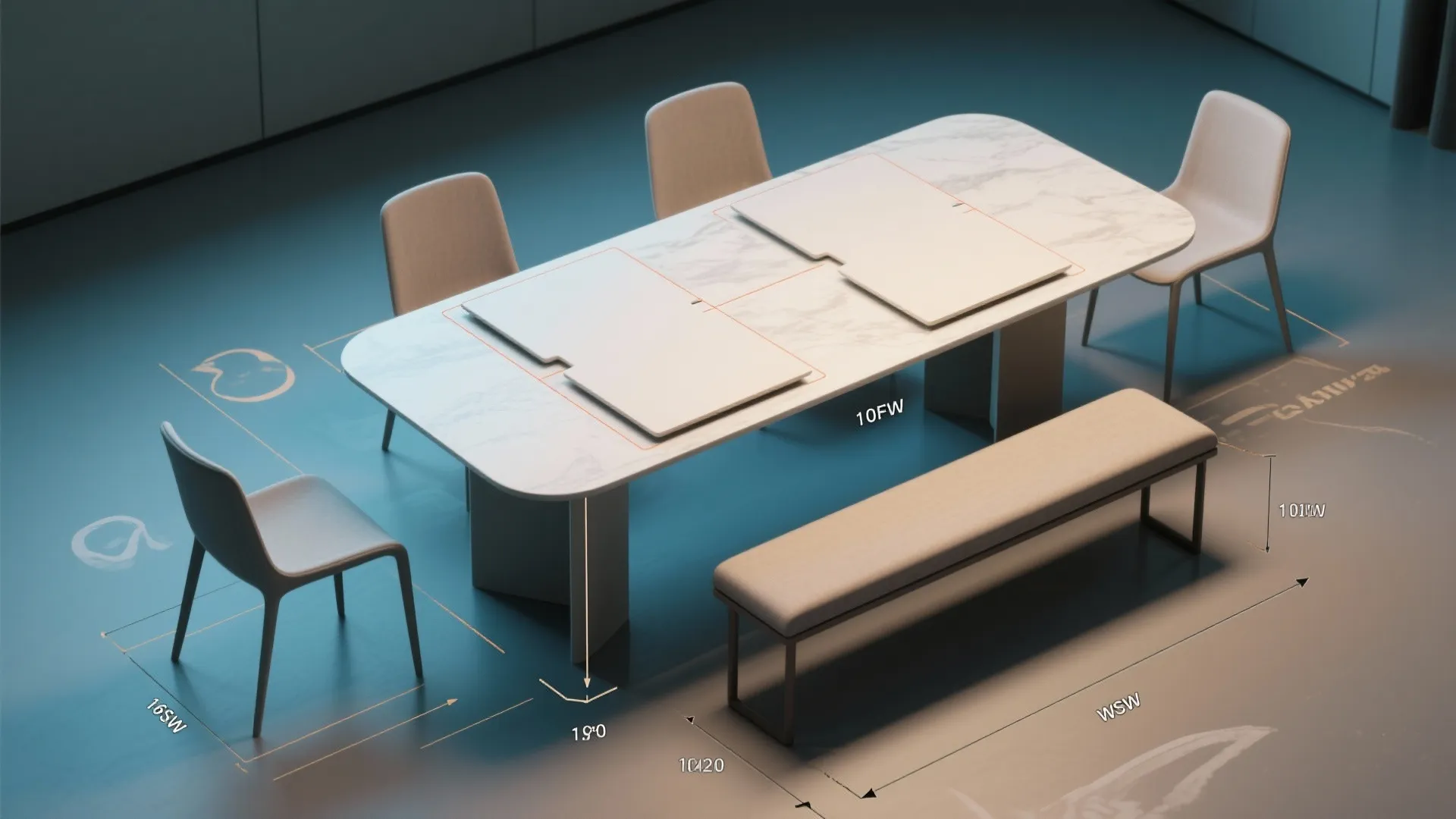 5. Coordinate chairs and clearance