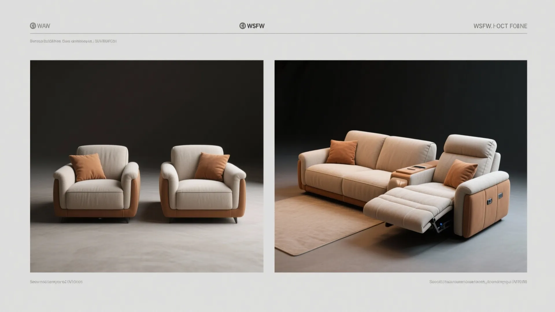 4. Double-duty chaise and loveseat combo