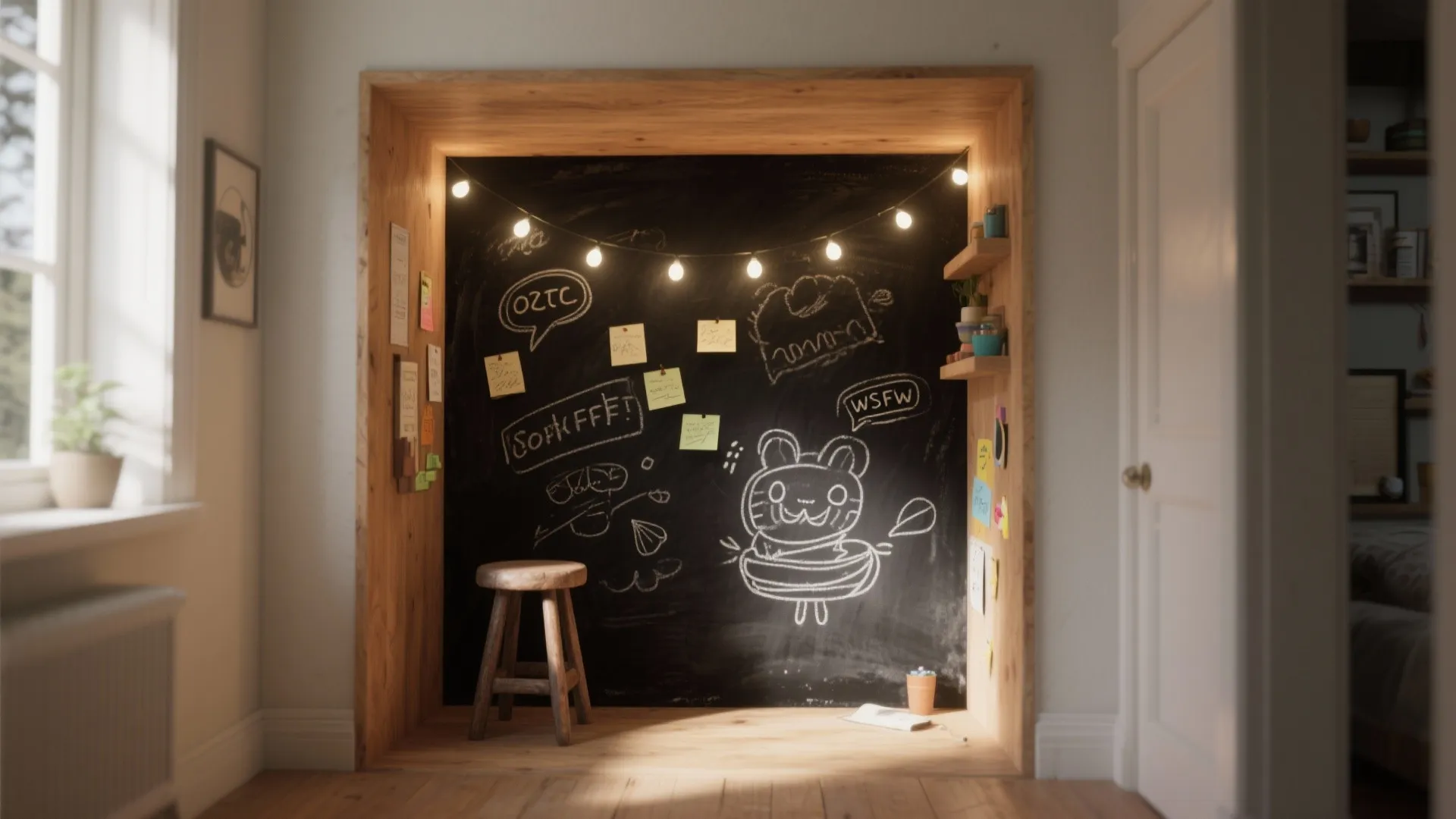 2. Chalk-Paint Accent Nook