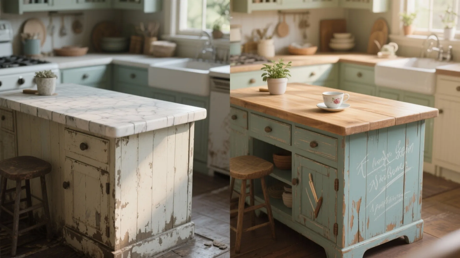 4. Chalk Paint for a Vintage, Repairable Surface