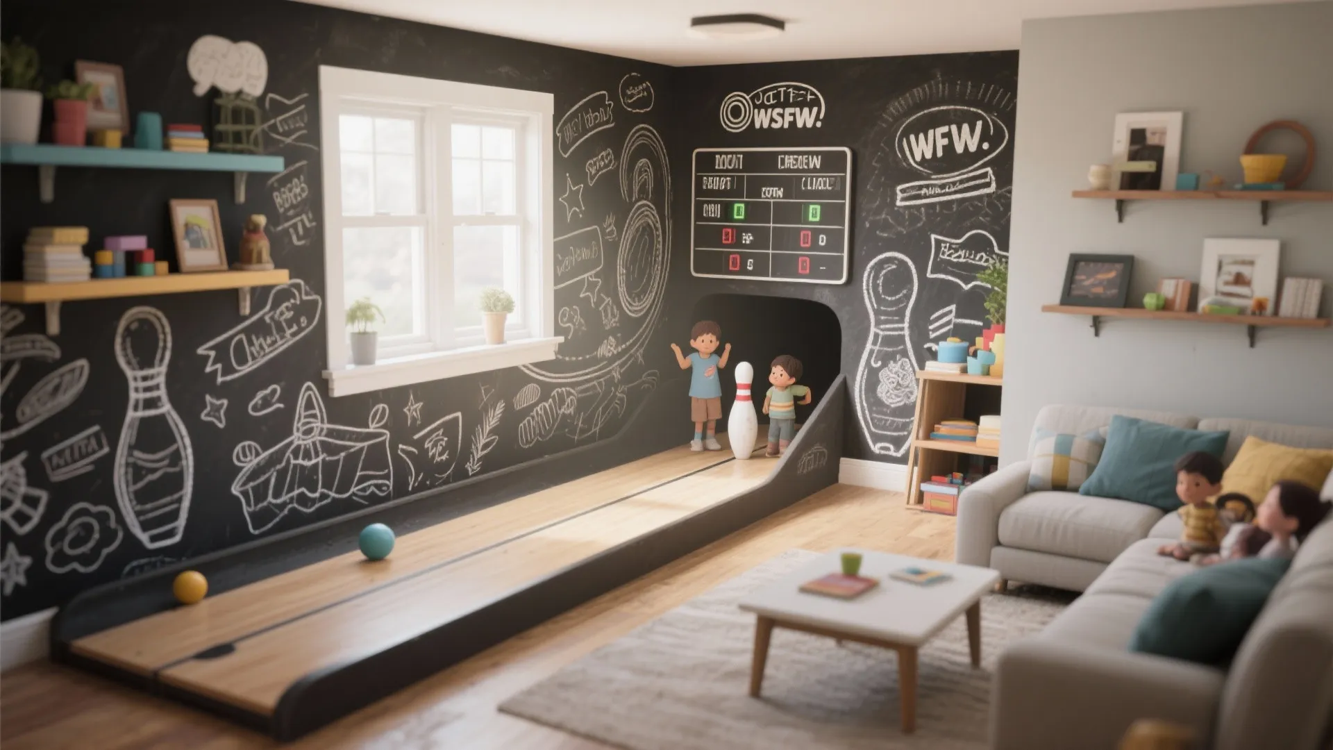 4. Chalk Lane with Functional Scoreboard