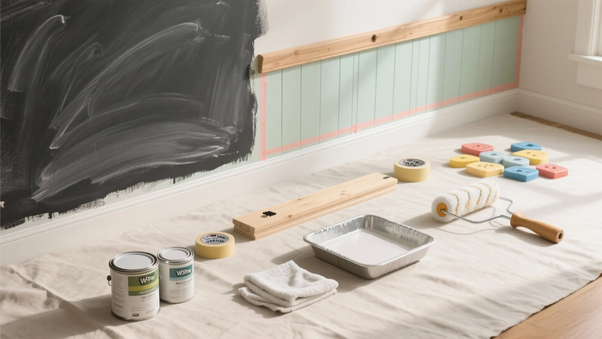 Chalkboard + Magnetic Combo Wall