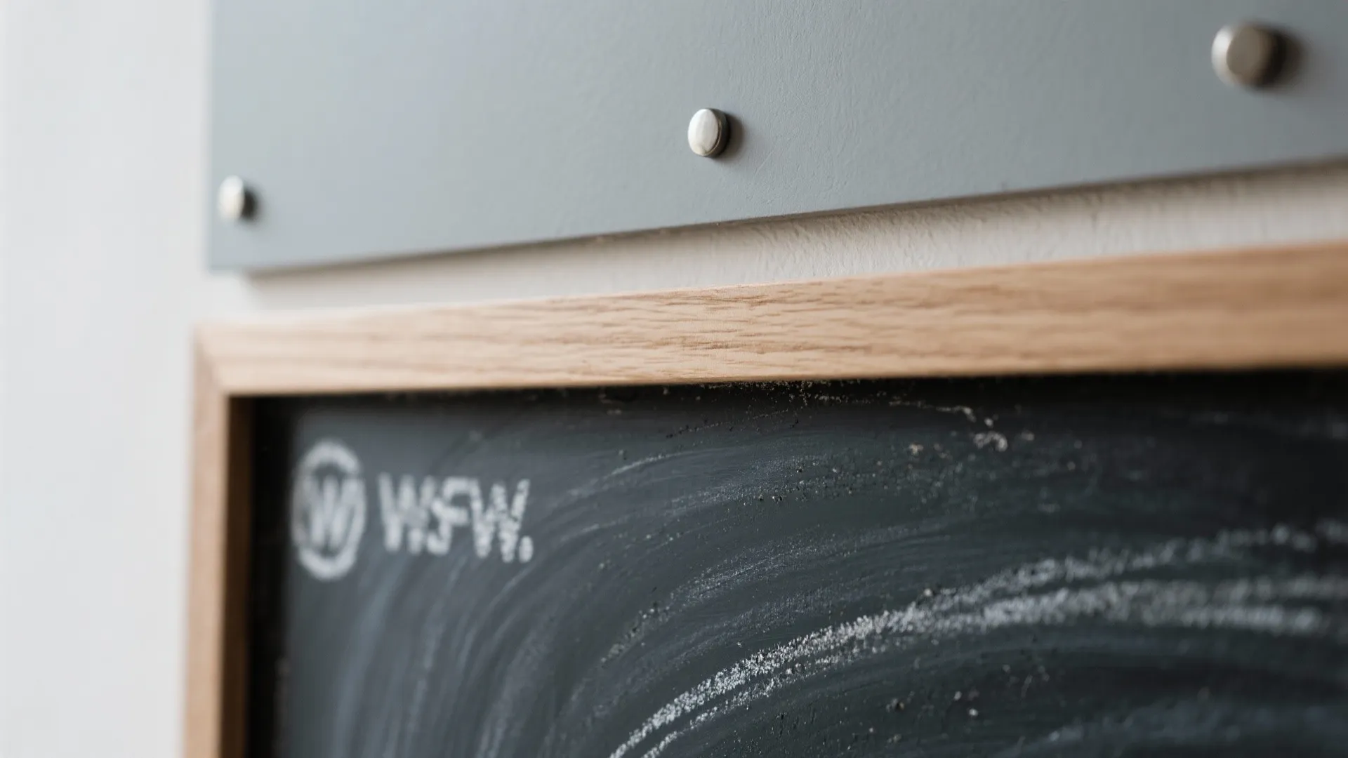 Idea 1: The half-and-half chalk + magnet wall