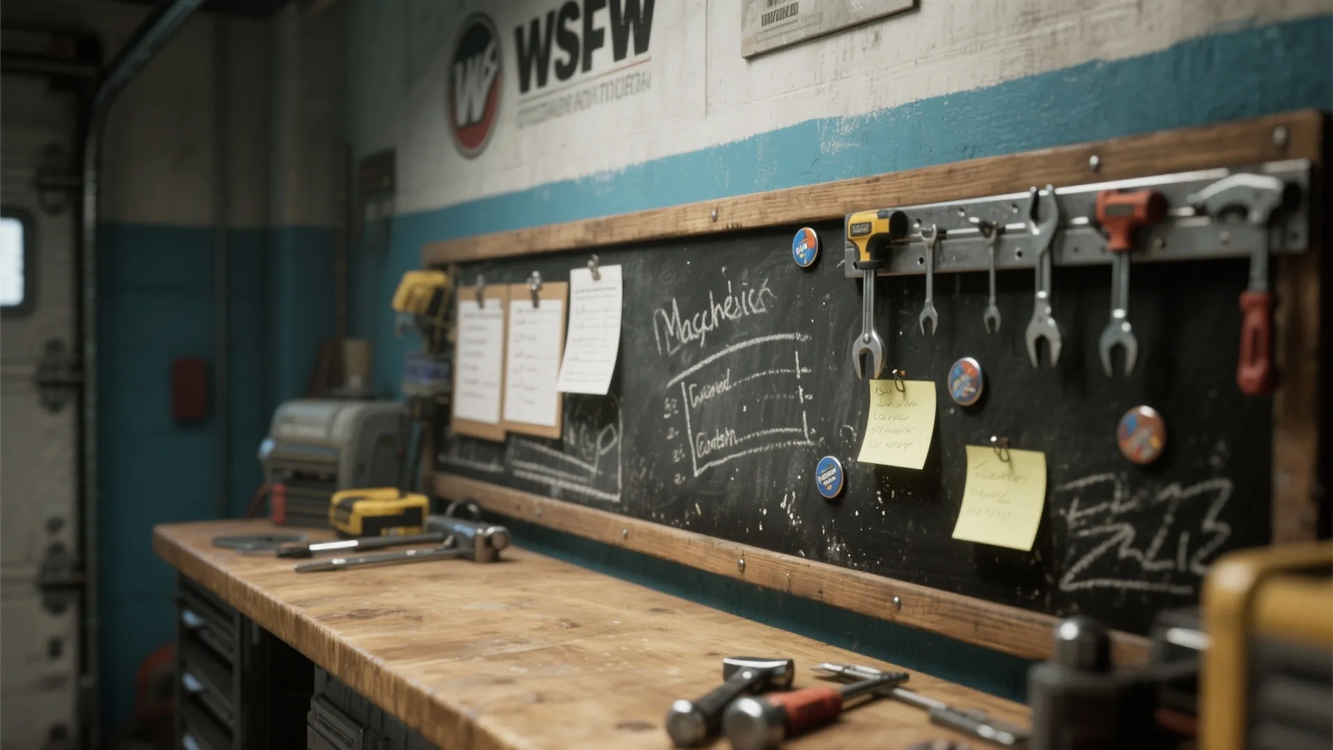 3. Chalkboard + Magnetic Paint Zone